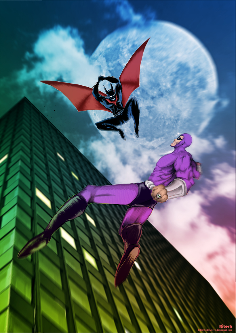 Batman Beyond Vs Phantom 2040 by blitzARiTz on DeviantArt Batman Beyond Vs Phantom 2040 by blitzARiTz on DeviantArt