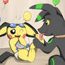 GreenWhisp and Donnie the Pichu