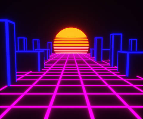Outrun With Voxels