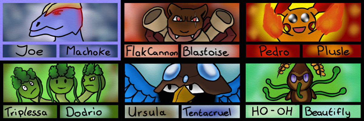 My Pokemon Heartgold Wedlocke Team (Vs the Eli by Randompeak on DeviantArt