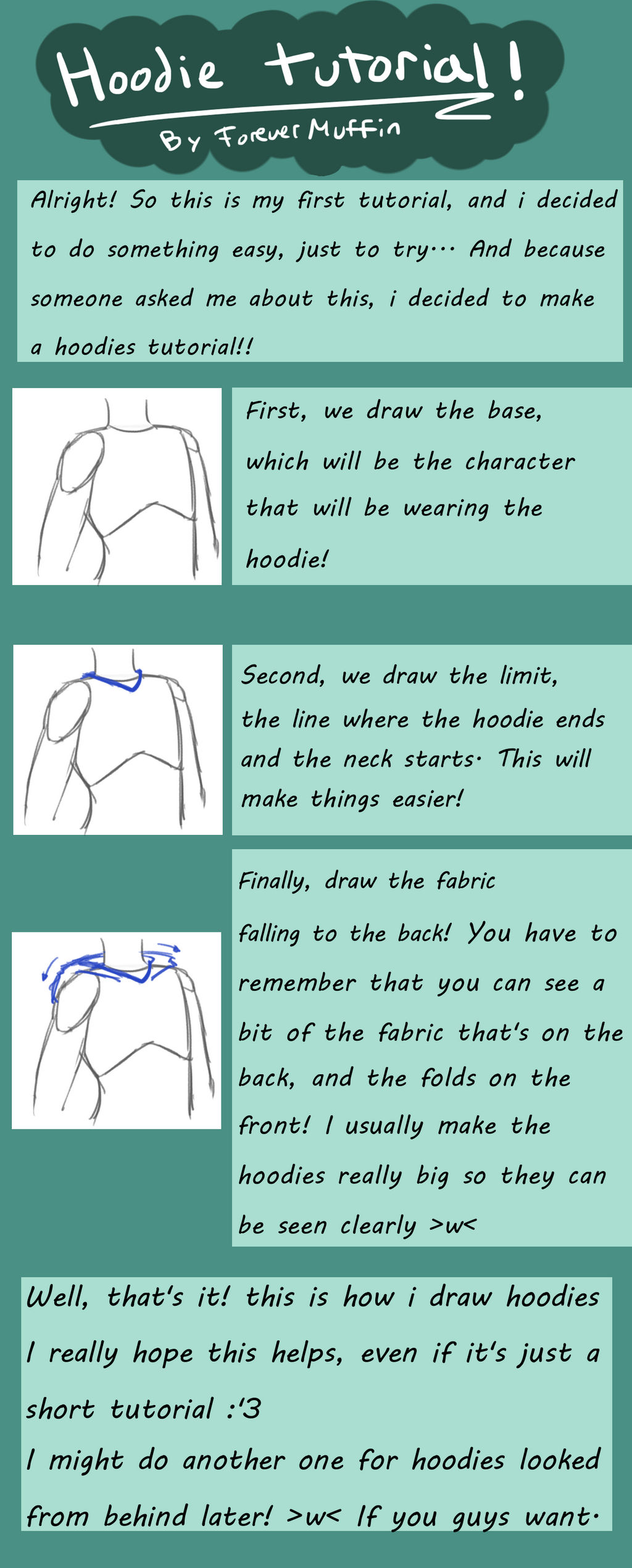 Hoodie Tutorial Hoodie - Tutorial!! by ForeverMuffin on DeviantArt