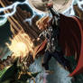Commission- Thor VS Loki