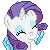 [Commission] Rarity smiling (with cutie mark)