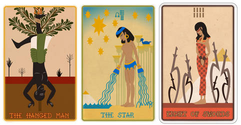 E-Illustration: Egyptian Tarot Cards