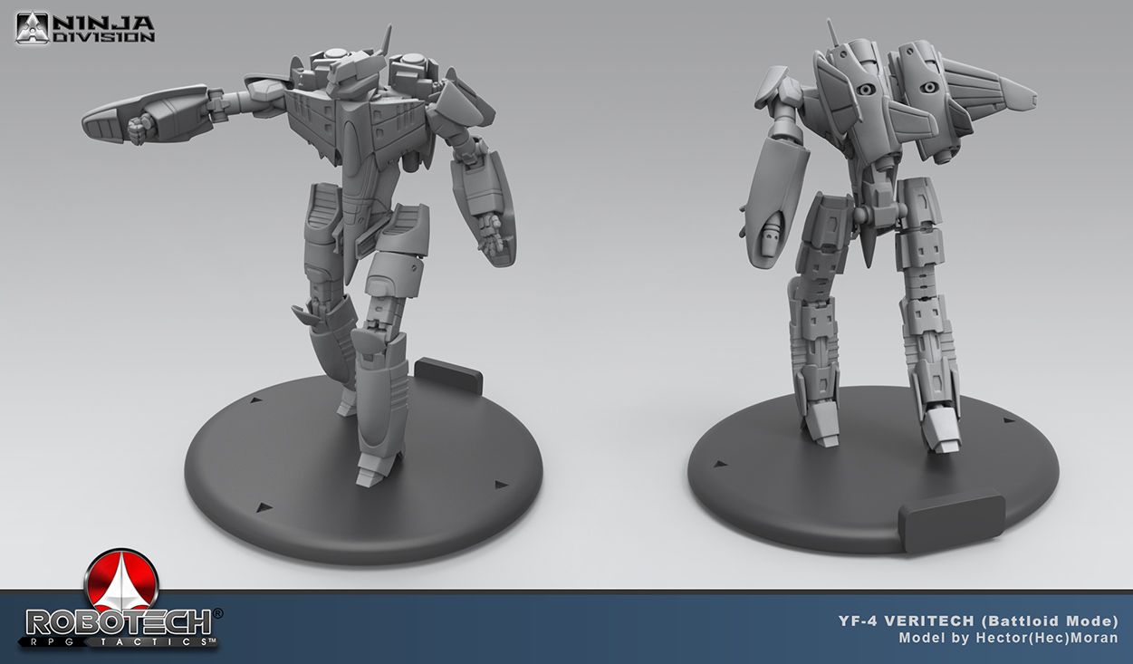 Robotech - YF4 WideShot Battloid Miniature