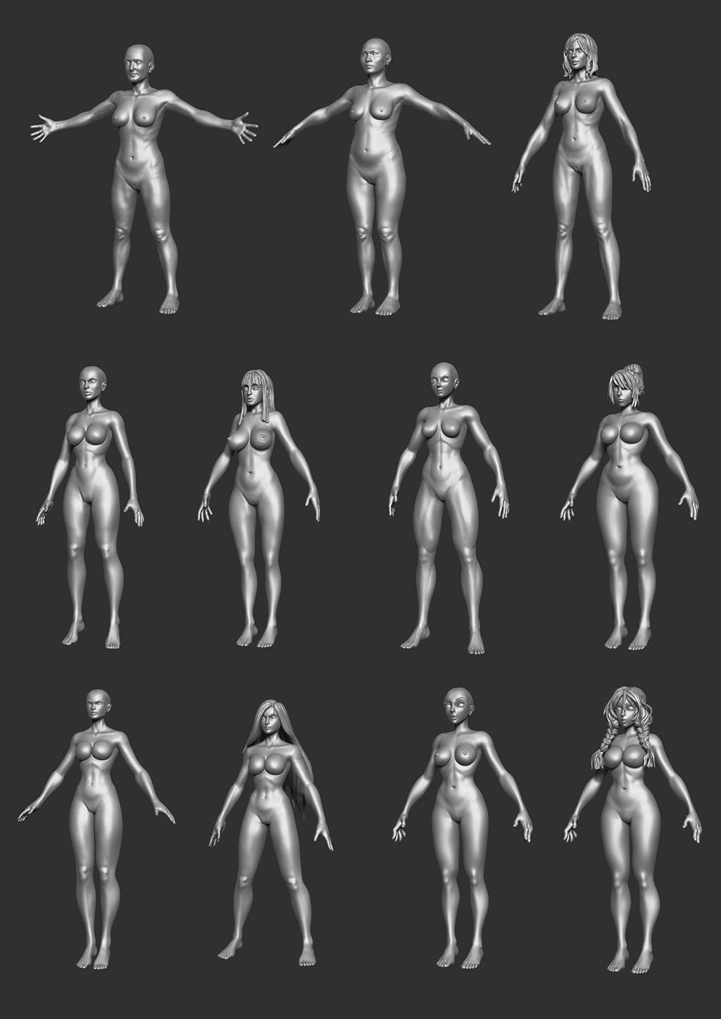 Female Body Bases P1