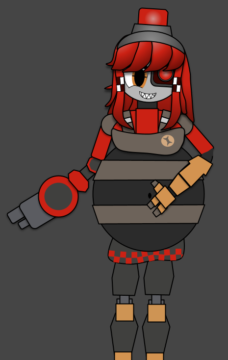 Mimi Sentry's big explosive belly by ShadyTheCatborl on DeviantArt