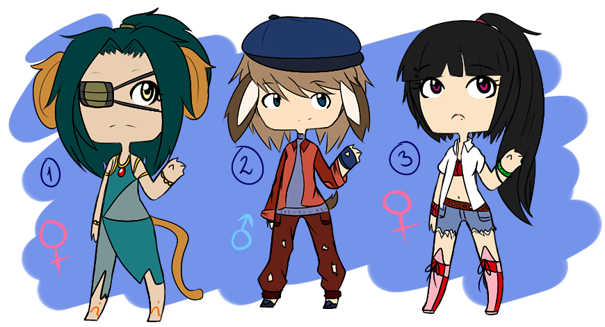 Chibi Adoptable Set #5  -2/3 OPEN-