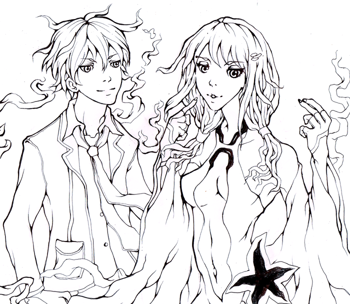 Line Art: Shu and Inori