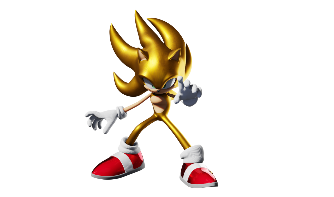 Super Sonic Render by HybridXero99 on DeviantArt
