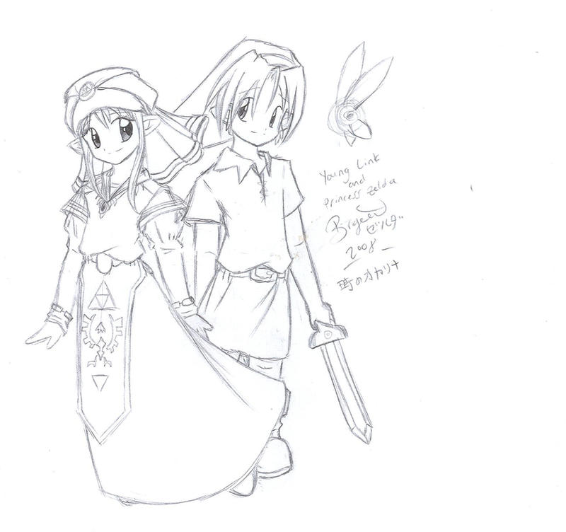 Hero and Princess sketch