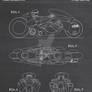 AKIRA - Kaneda's Bike Patent Poster 2 of 3