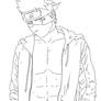 Kakashi Bishie - LINEART