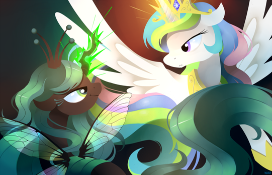 Celestia vs. Chrysalis