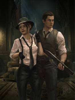 Resident Evil 2 Remake - Claire and Leon