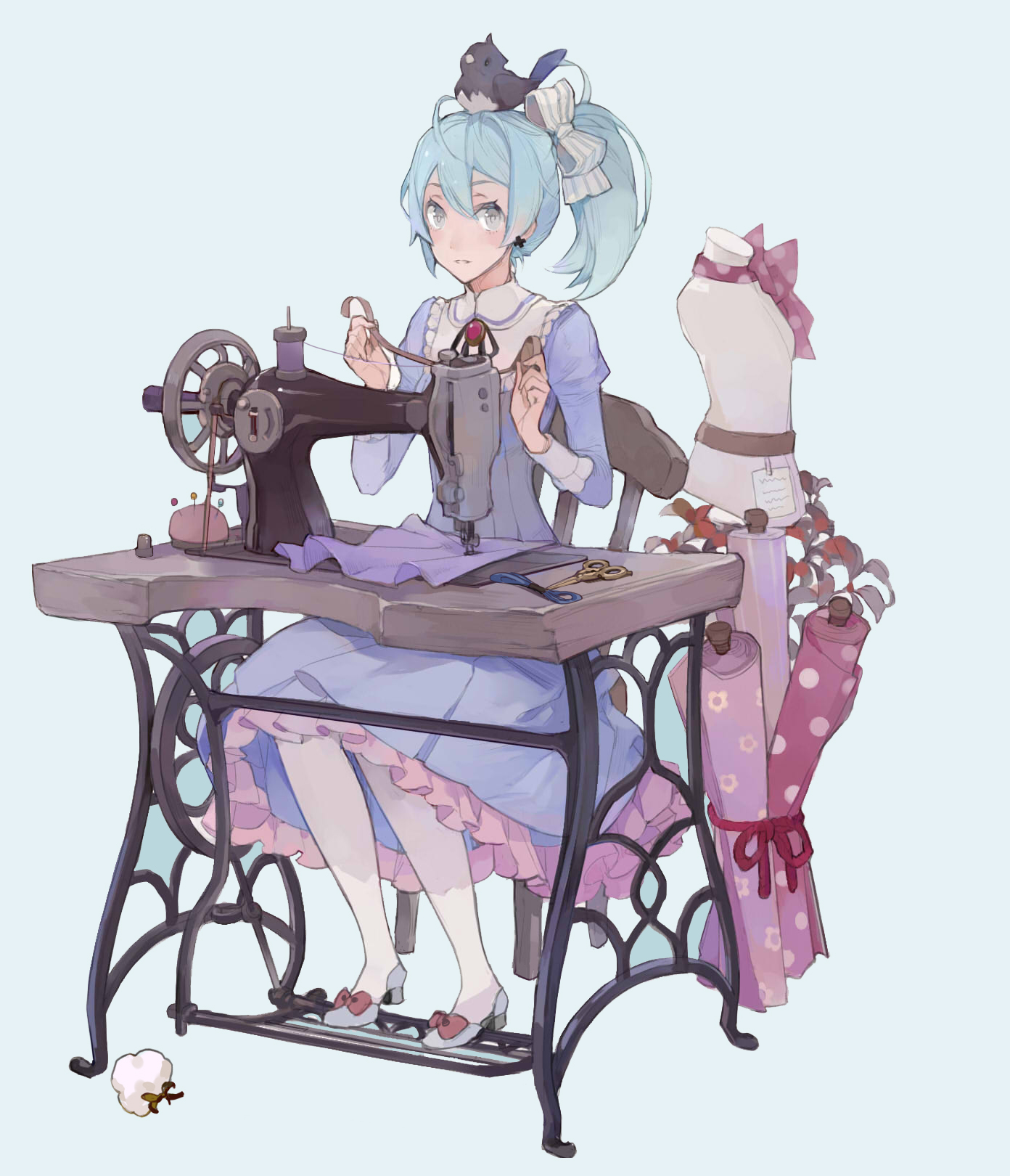 Sew Deviantart Sewing girl by Rootsai on DeviantArt