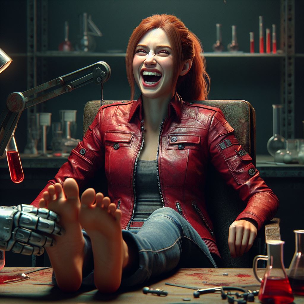 Tickle Horror Rack Resident Evil Claire Redfield tickle Interrogated by tool04 on DeviantArt
