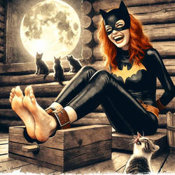 Batgirl tickle interrogated by Catwoman 