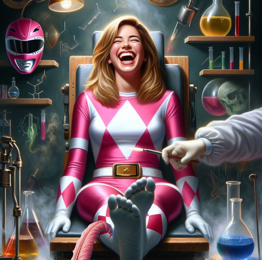Pink Ranger Tickle Interrogation by tool04 on DeviantArt