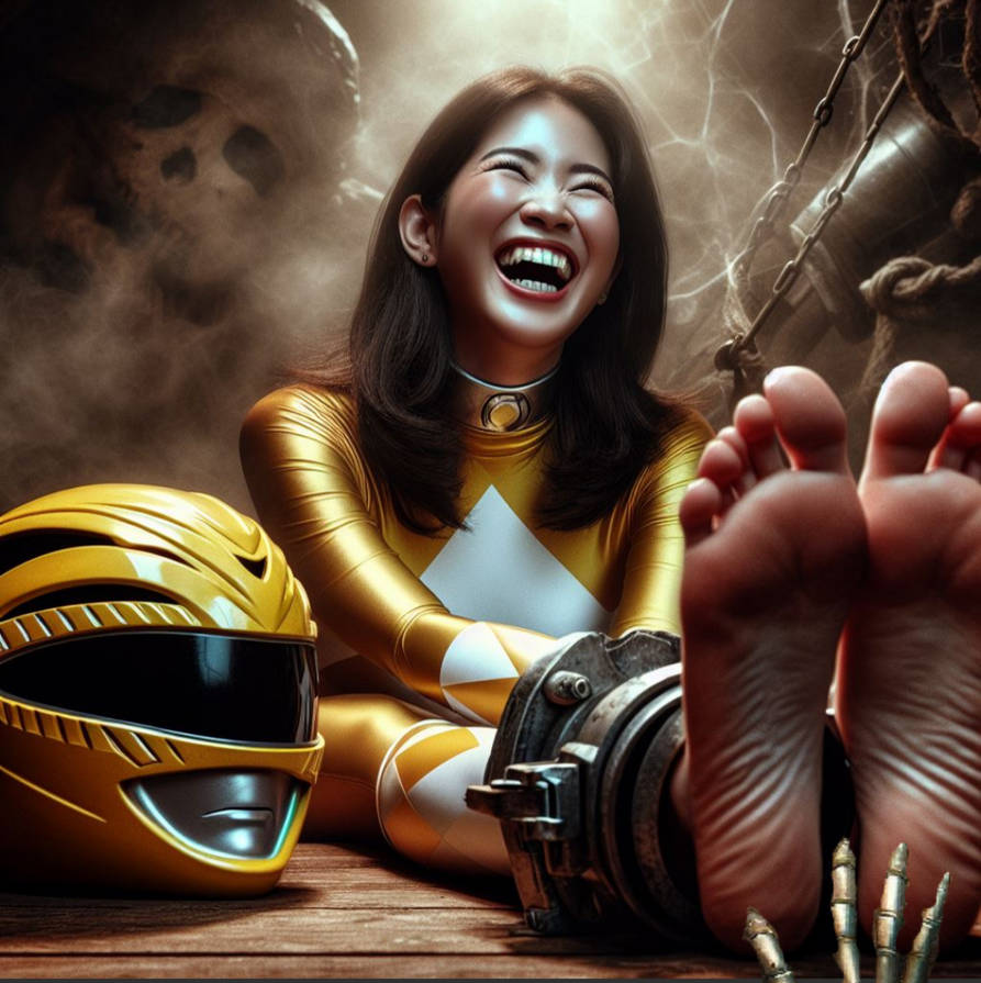 Yellow Ranger Tickle Torture by tool04 on DeviantArt