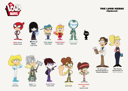 ATLH MARVEL crossover Loud Family Heros Update