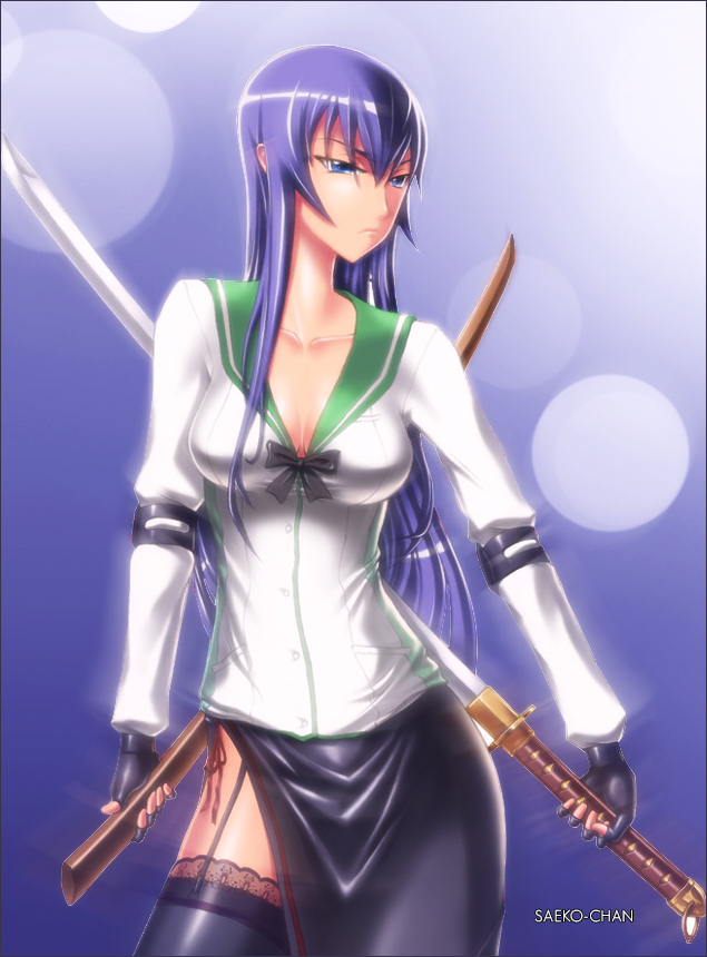 busujima saeko (highschool of the dead) drawn by otoosan