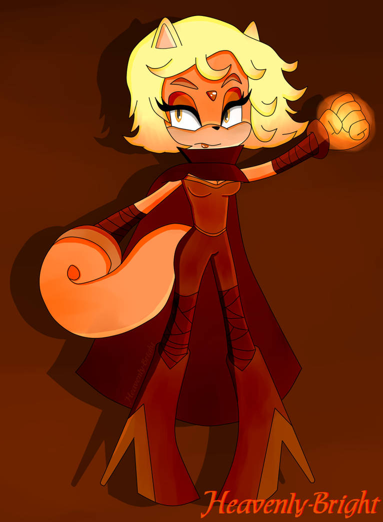 Sonic OC - Flame The Flying Squirrel by Heavenly-Bright