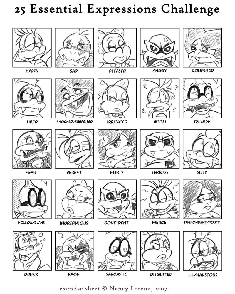 Shared Koopaling Expressions by aftertaster7 on DeviantArt