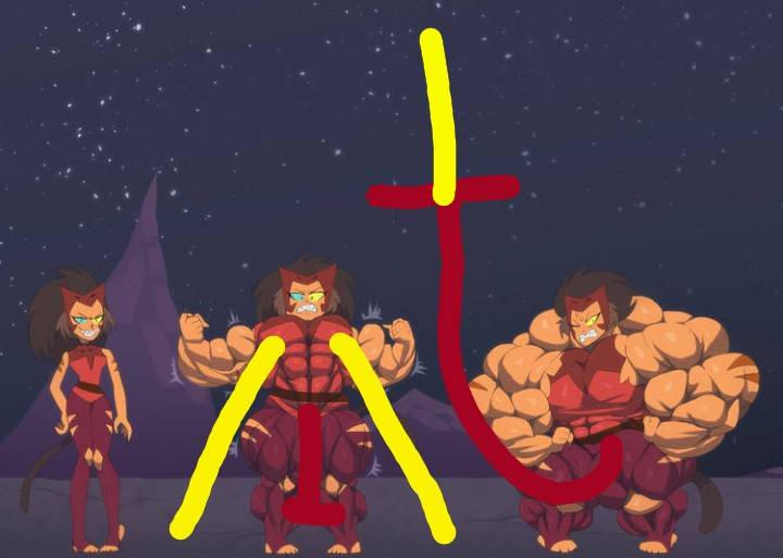 Muscle growth girl by rai99999 on DeviantArt