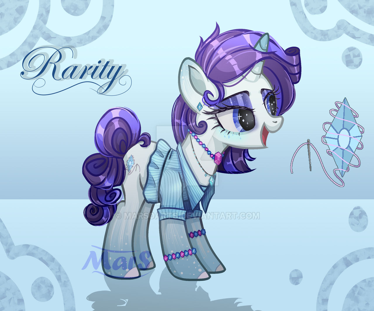 Deviantart Future Rarity Rarity's redesign by MarS0arts on DeviantArt
