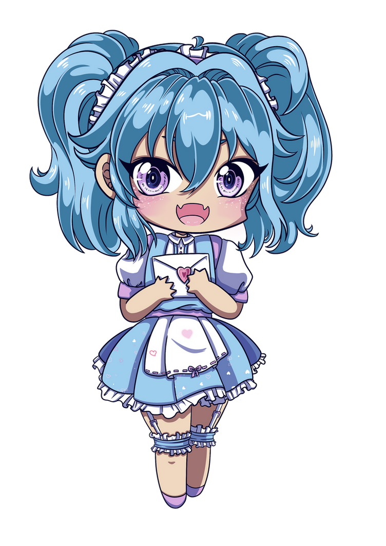 Maid OC chibi by Funky-Heart on DeviantArt