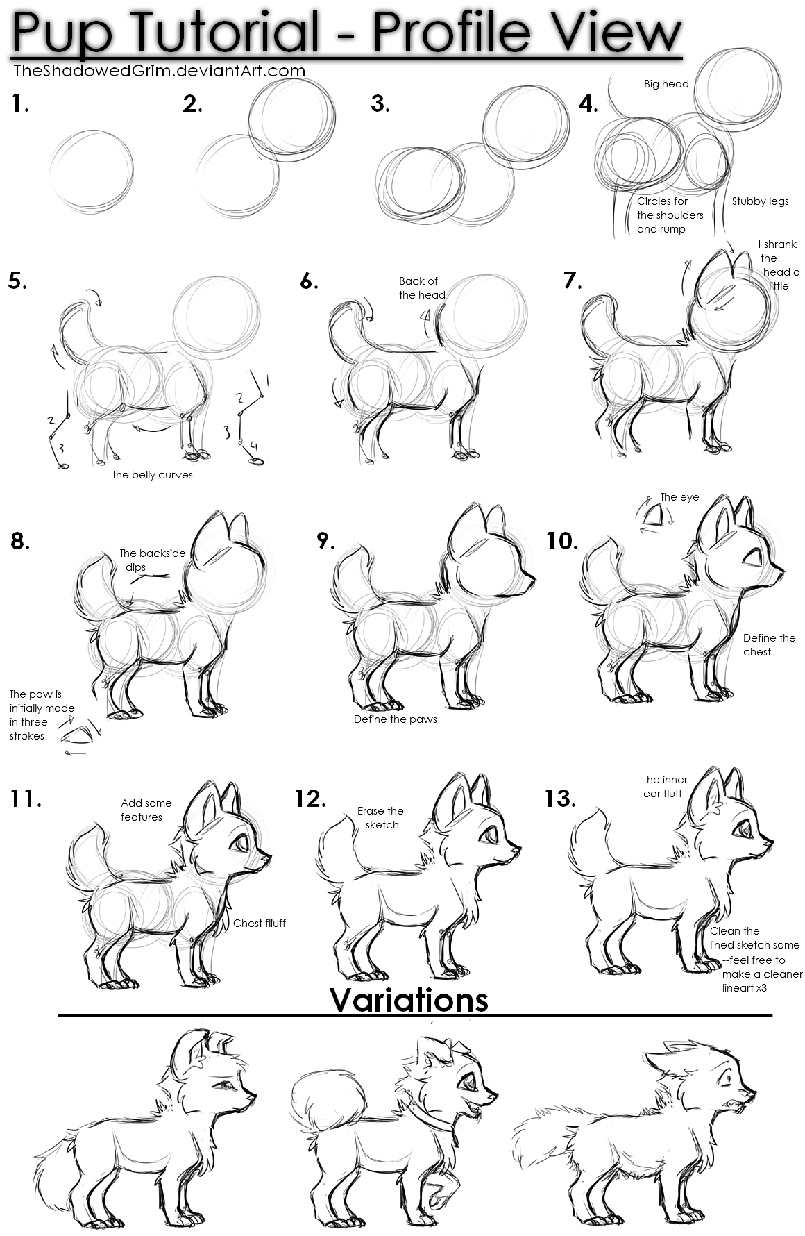 Pup tutorial by TheShadowedGrim