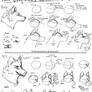 Canine heads step-by-step