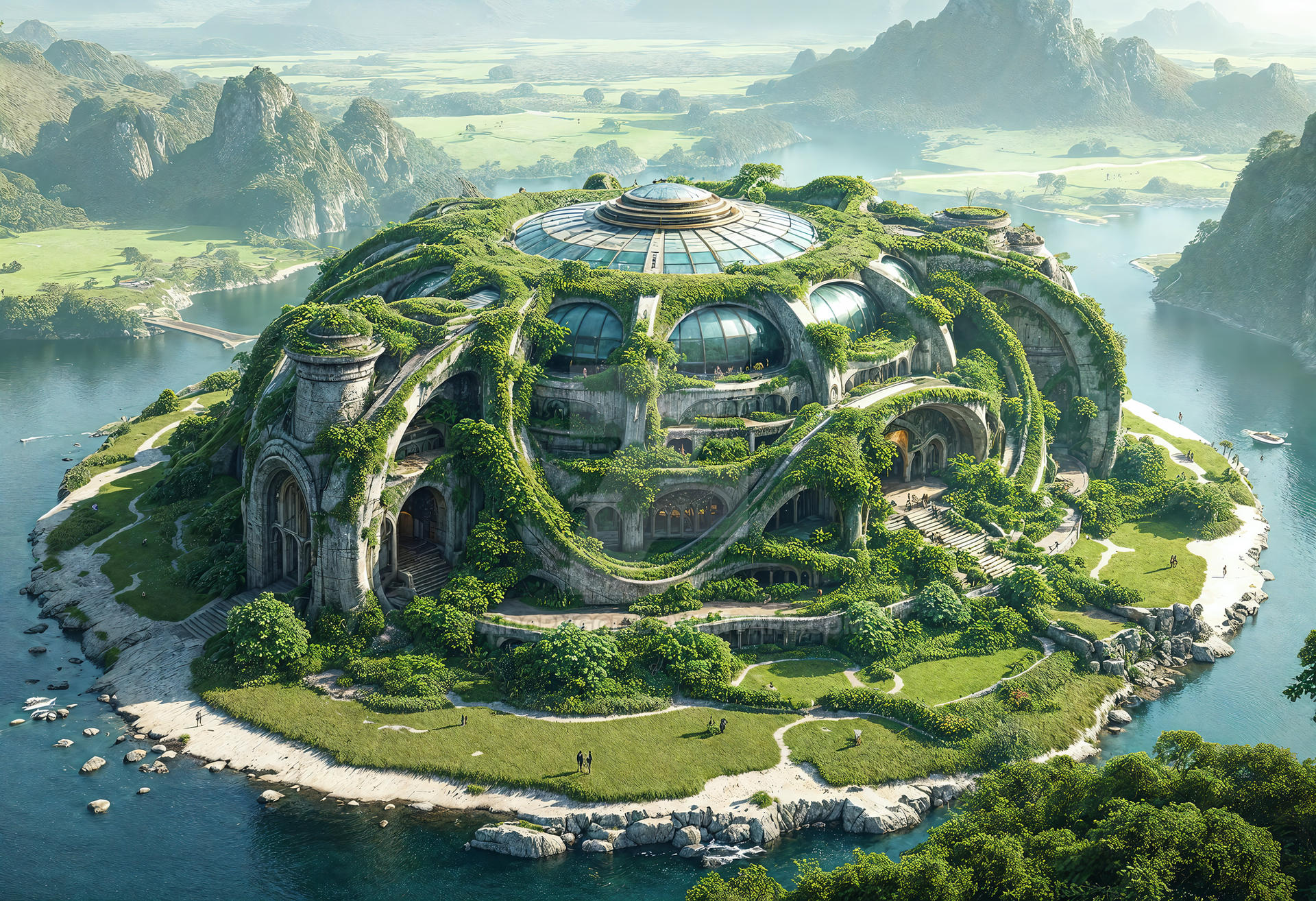 Runscape Elven Buildings Elven Architecture #4 - Monumental buildings by AIPornGod on DeviantArt