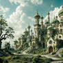 30 forest fantasy settings, painterly illustration
