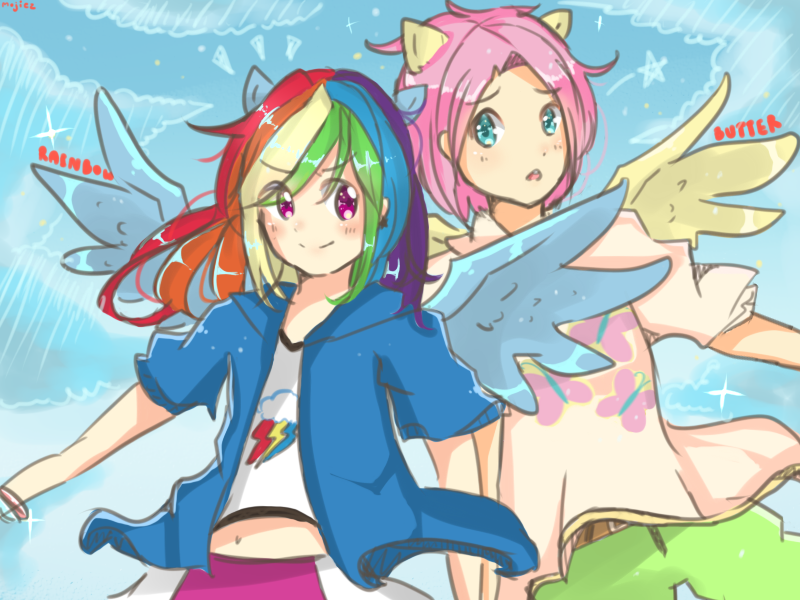 Rainbow Dash and Butterscotch !! [MLP] [Request]