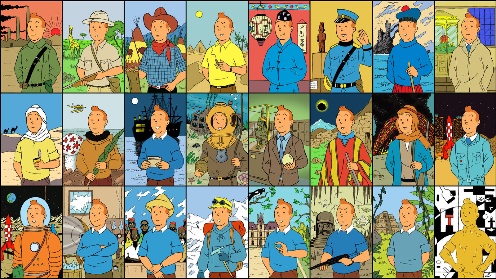 Tintin Deviantart tintin cards by IndioBlack619 on DeviantArt