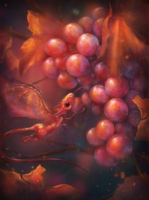 Fruit Dragon by qi-art