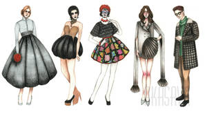 Various fashion costumes