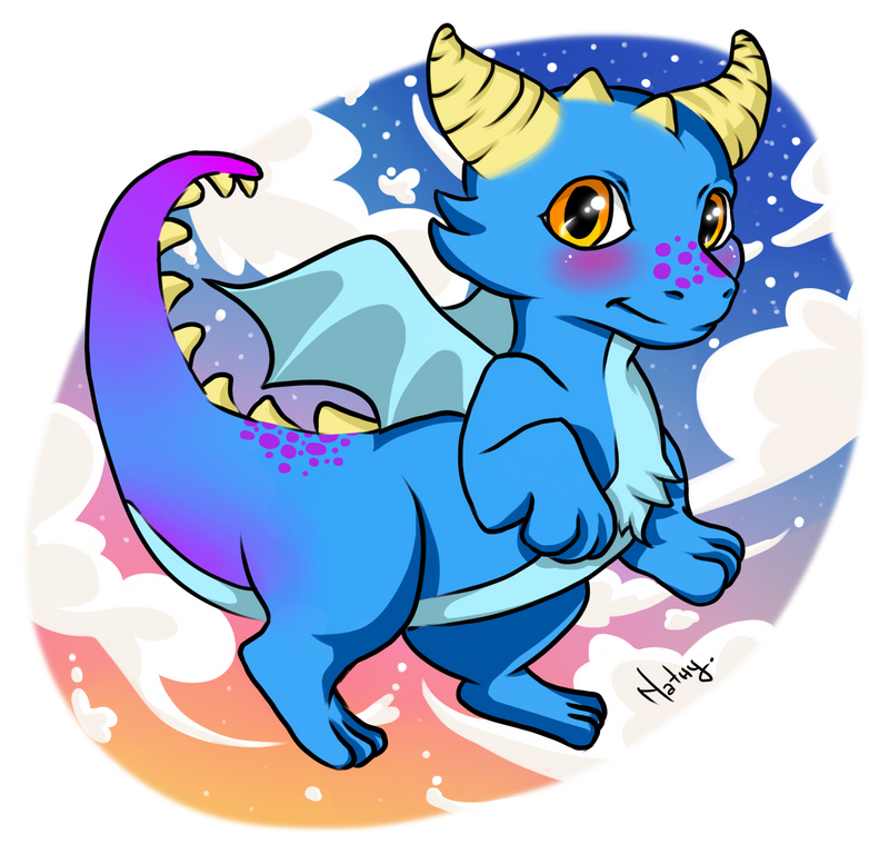 Chibi Raspberry Dragon Chibi dragon by Naty-Ilustrada on DeviantArt