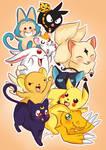 Anime Friends by Naty-Ilustrada