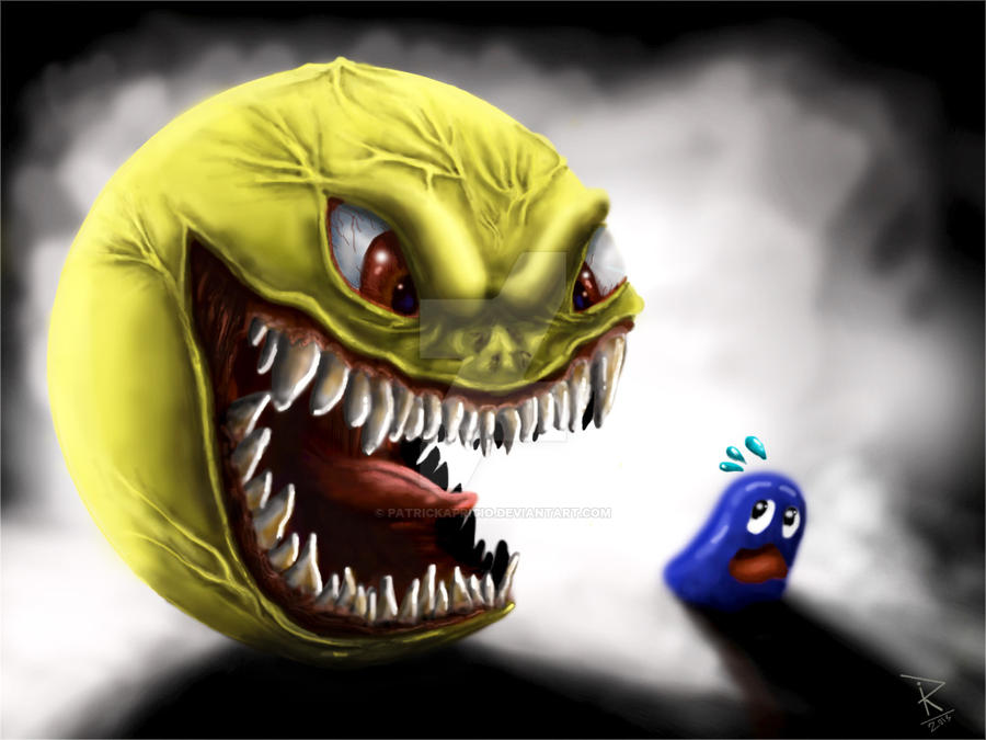 Devil Pac Man Pac Man Monster by PatrickAprigio on DeviantArt