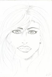 Practice female face - stage 2