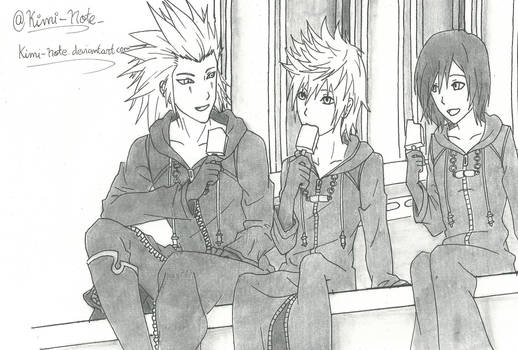 Axel, Roxas and Xion