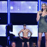 Justin Bieber Embarrassingly tiny  with Lara Stone