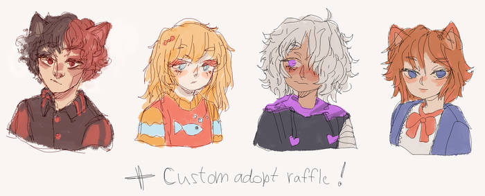 CUSTOM RAFFLE /OPEN/ + OTA adopts! /2/4 OPEN/