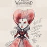 The Red Queen - Costume Sketch