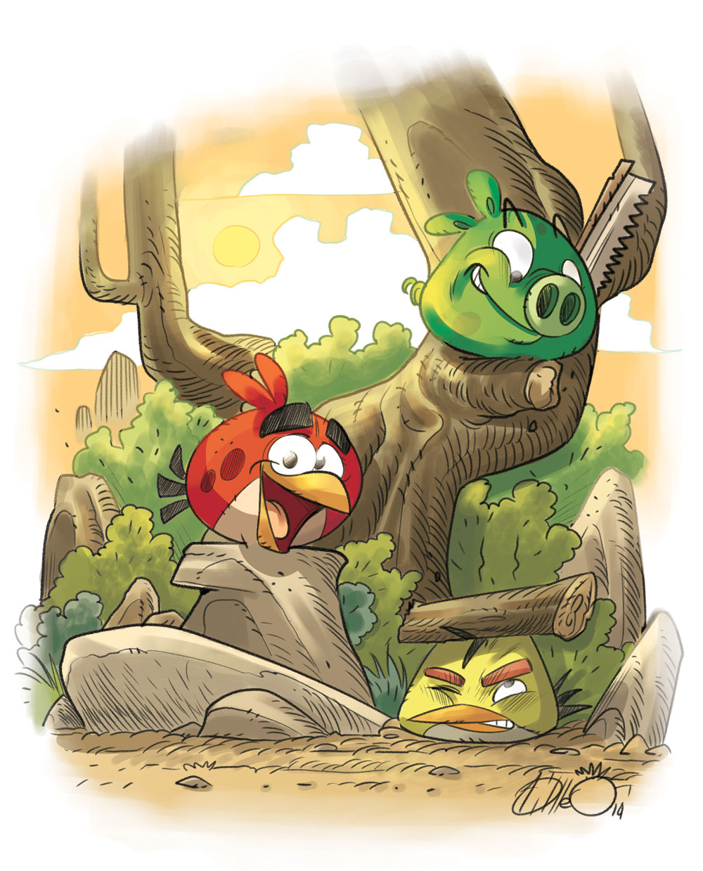 Angry Birds Гарри Поттер