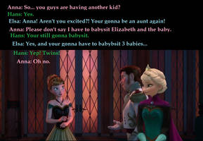 Hans and Elsa tell Anna she'll be an aunt...