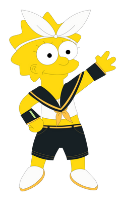 Lisa Simpson as Rin Kagamine